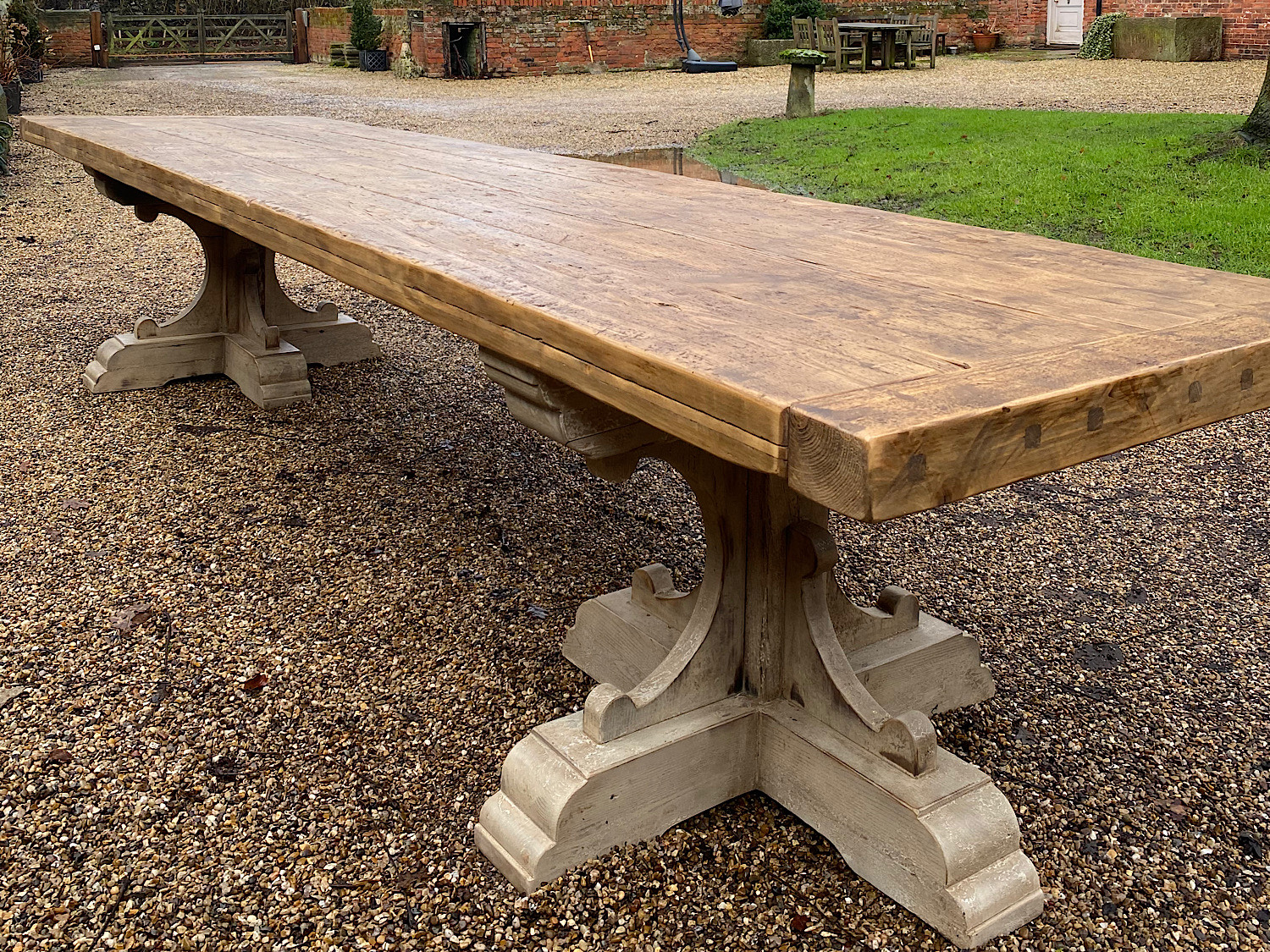 French Rustic 19th Century Refectory Table